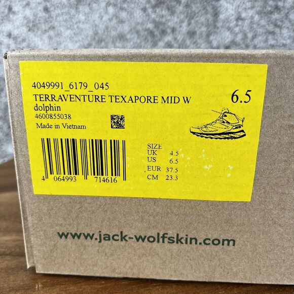 Jack Wolfskin Women's 6.5 Terraventure Texapore Mid W Waterproof Hiking Shoes - Picture 11 of 12